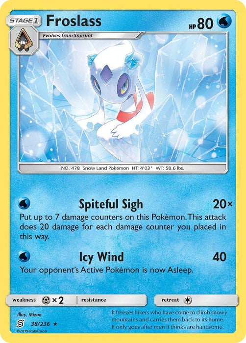 Froslass (38/236) (Theme Deck Exclusive) [Sun & Moon: Unified Minds] - for just $0.15! 