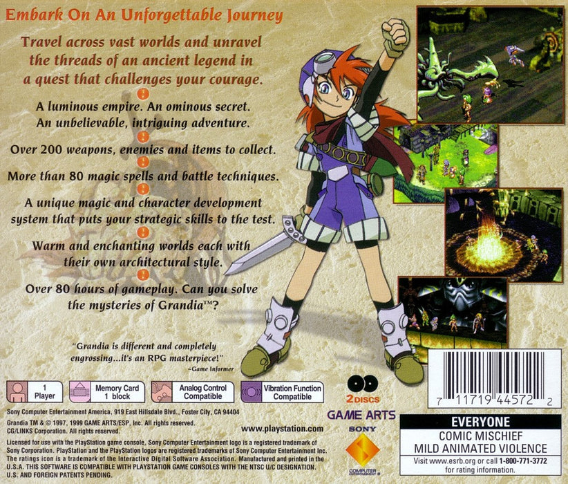 Grandia – PlayStation 1 (PS1) - for just $54.04! 