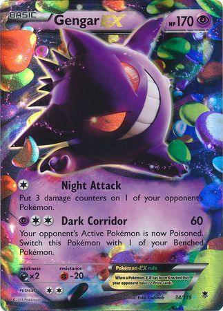 Gengar EX (34/119) (Jumbo Card) [XY: Phantom Forces] - for just $10.20! 