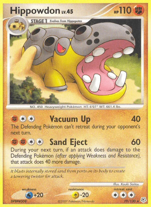 Hippowdon (29/130) [Diamond & Pearl: Base Set] - for just $0.50! 