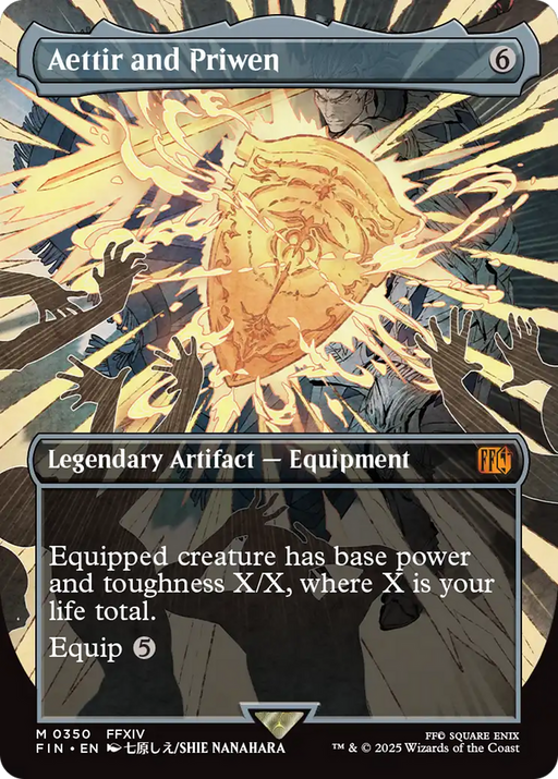 Aettir and Priwen (FIN-350) - FINAL FANTASY (Borderless) Foil - for just $5.99! 