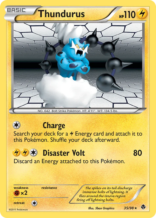 Thundurus (35/98) [Black & White: Emerging Powers] - for just $1.05! 