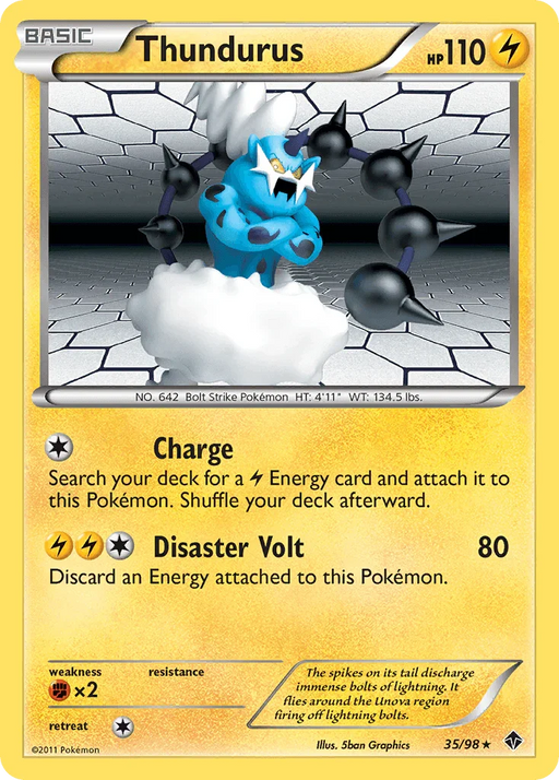 Thundurus (35/98) [Black & White: Emerging Powers] - for just $1! 