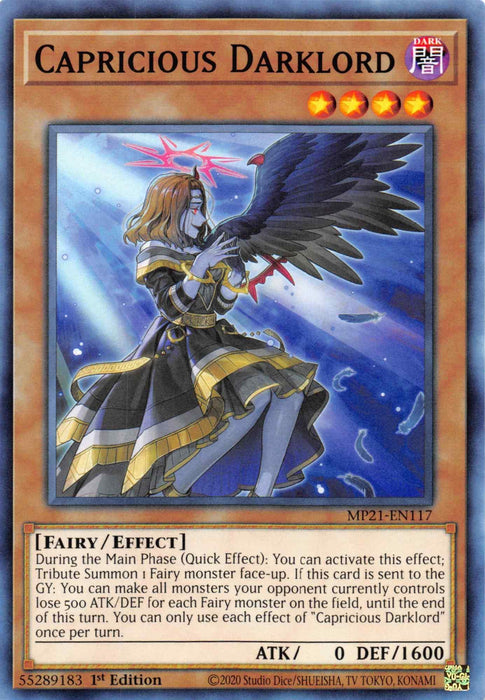 Capricious Darklord [MP21-EN117] Common - for just $0.10! 