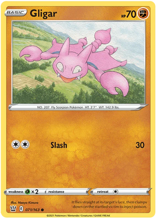Gligar (071/163) [Sword & Shield: Battle Styles] - for just $0.10! 