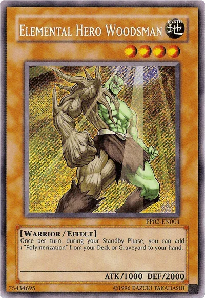 Elemental Hero Woodsman [PP02-EN004] Secret Rare - for just $1.50! 