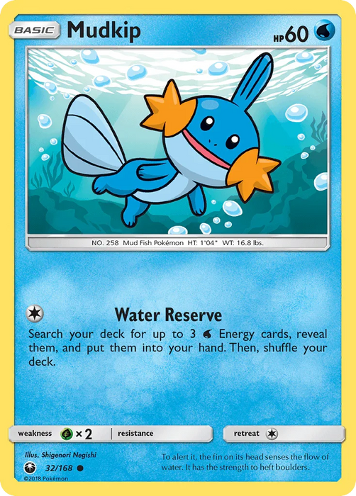 Mudkip (32/168) [Sun & Moon: Celestial Storm] - for just $0.20! 
