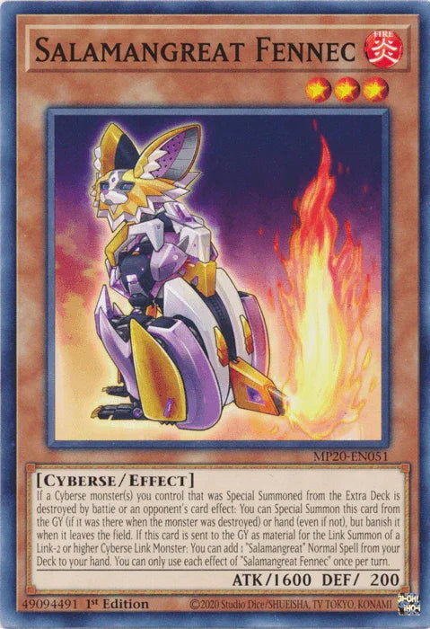 Salamangreat Fennec [MP20-EN051] Common - for just $0.10! 