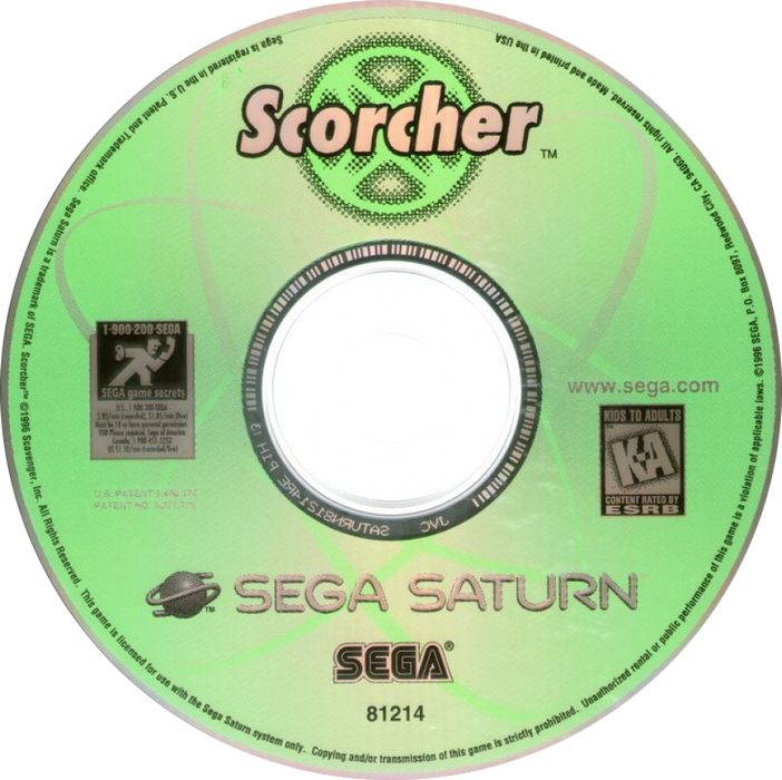 Scorcher – Sega Saturn (SS) - for just $18.99! 