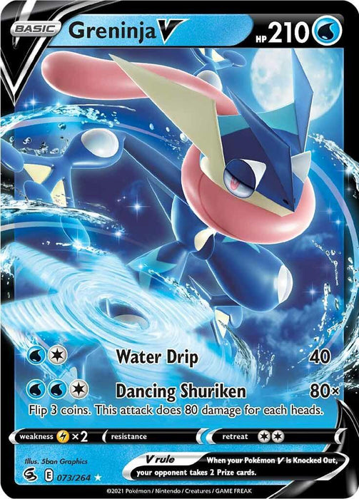 Greninja V (073/264) [Sword & Shield: Fusion Strike] - for just $1.55! 