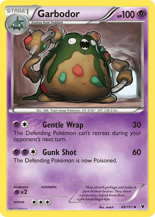 Garbodor (49/101) [Black & White: Noble Victories] - for just $0.30! 