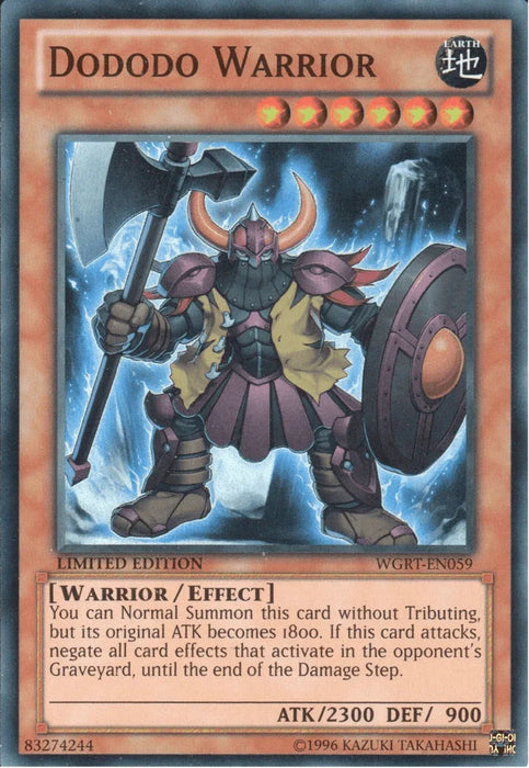 Dododo Warrior [WGRT-EN059] Super Rare - for just $0.10! 