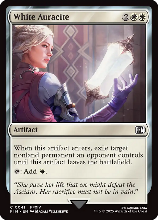 White Auracite (FIN-041) - FINAL FANTASY Foil - for just $0.08! 