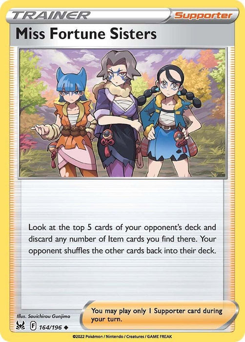 Miss Fortune Sisters (164/196) [Sword & Shield: Lost Origin] - for just $0.10! 