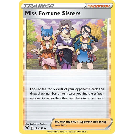 Miss Fortune Sisters (164/196) [Sword & Shield: Lost Origin] - Just $0.10! Shop now at Retro Gaming of Denver