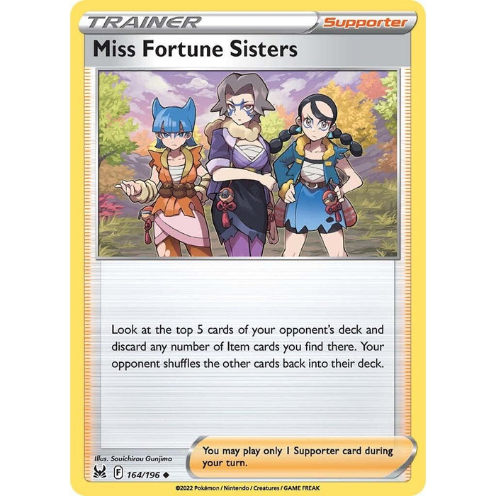 Miss Fortune Sisters (164/196) [Sword & Shield: Lost Origin] - Just $0.10! Shop now at Retro Gaming of Denver