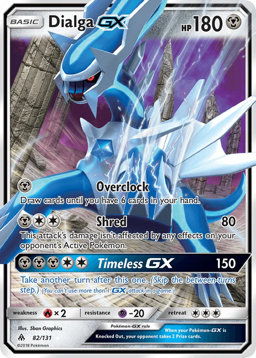 Dialga GX (82/131) [Sun & Moon: Forbidden Light] - for just $3.35! 