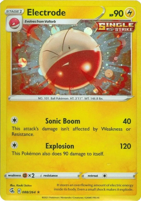 Electrode (088/264) (Cosmos Holo) [Sword & Shield: Fusion Strike] - for just $0.20! 