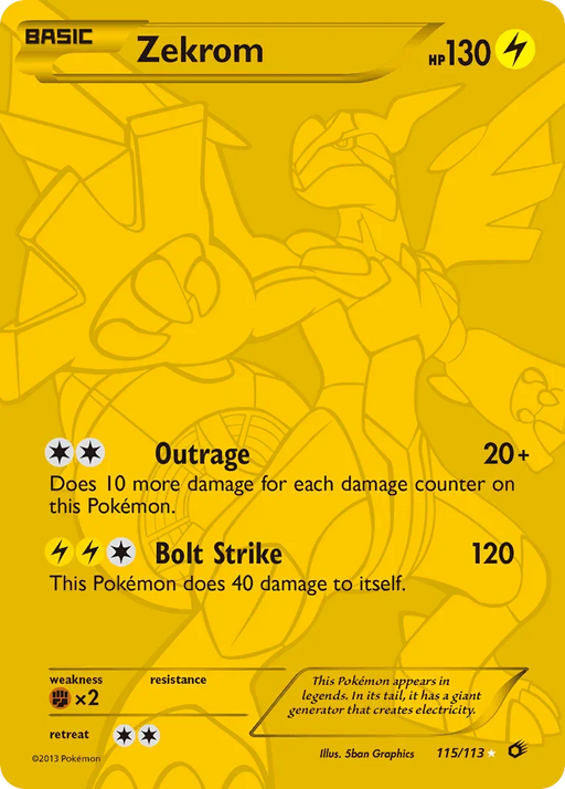 Zekrom (115/113) [Black & White: Legendary Treasures] - for just $159.20! 