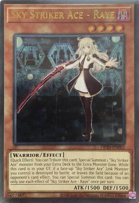 Sky Striker Ace - Raye [OP20-EN002] Ultimate Rare - for just $4! 