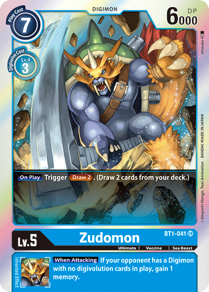 Zudomon [BT1-041] [Release Special Booster Ver.1.0] - Just $0.10! Shop now at Retro Gaming of Denver