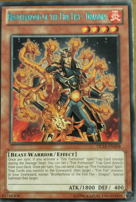 Brotherhood of the Fire Fist - Dragon (Green) [DL18-EN008] Rare - for just $1.30! 