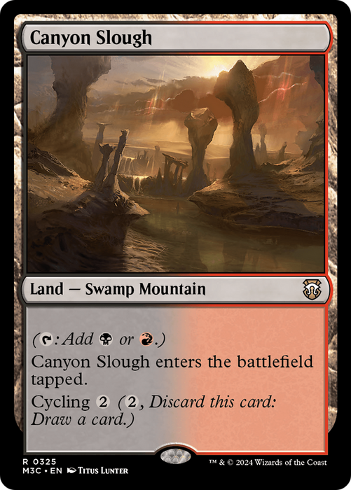 Canyon Slough (Ripple Foil) [Modern Horizons 3 Commander] - Just $0.20! Shop now at Retro Gaming of Denver