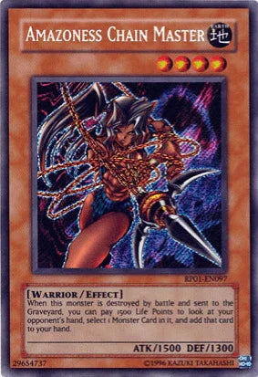Amazoness Chain Master [RP01-EN097] Secret Rare - for just $3.45! 
