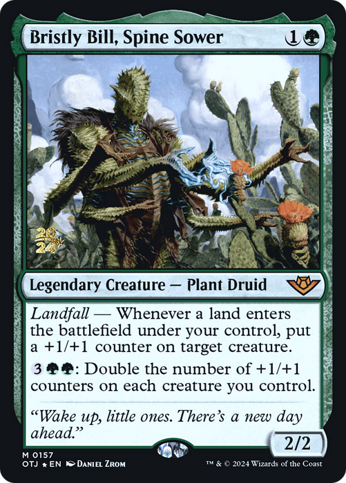 Bristly Bill, Spine Sower (PRE-157) - Outlaws of Thunder Junction Promos Foil - for just $16.20! 