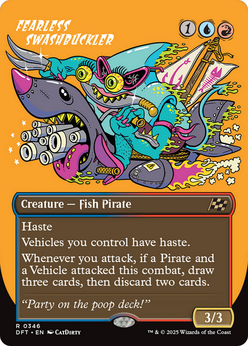 Fearless Swashbuckler (DFT-346) - Aetherdrift (Borderless) Foil - for just $0.07! 