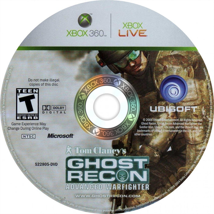 Tom Clancy's Ghost Recon: Advanced Warfighter – Xbox 360 (X360) - for just $4.99! 