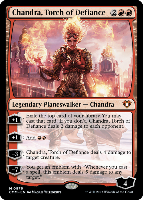 Chandra, Torch of Defiance (CMM-876) - Commander Masters - for just $0.86! 