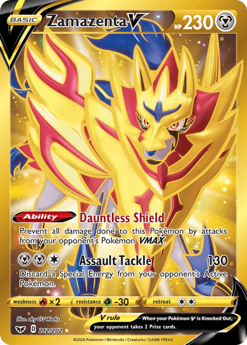 Zamazenta V (212/202) [Sword & Shield: Base Set] - for just $4.80! 