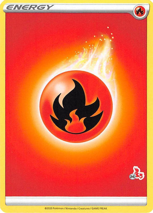 Fire Energy (Cinderace Stamp #26) [Battle Academy 2022] - for just $0.10! 