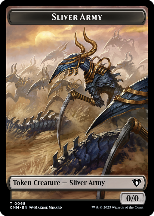 Sliver Army // Sliver Double-Sided Token [Commander Masters Tokens] - Just $1.60! Shop now at Retro Gaming of Denver