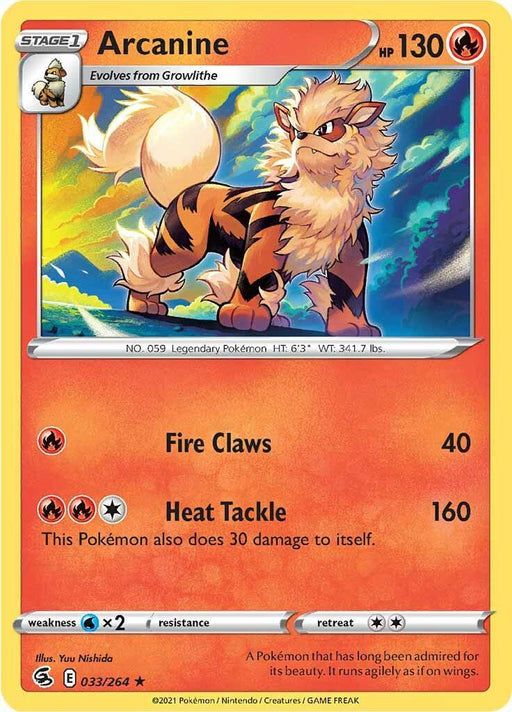 Arcanine (033/264) [Sword & Shield: Fusion Strike] - for just $0.15! 