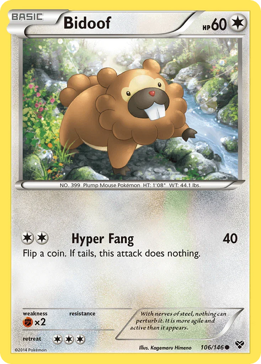 Bidoof (106/146) [XY: Base Set] - for just $0.15! 
