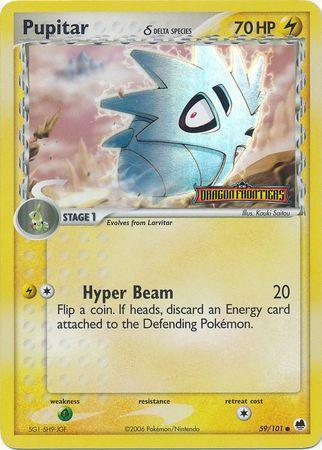 Pupitar (59/101) (Delta Species) (Stamped) [EX: Dragon Frontiers] - for just $11.70! 