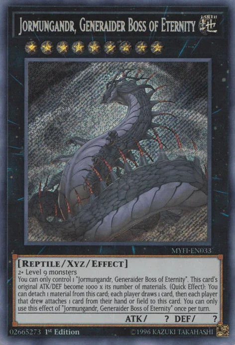 Jormungandr, Generaider Boss of Eternity [MYFI-EN033] Secret Rare - for just $0.35! 