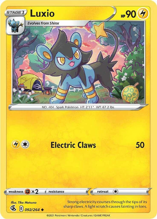Luxio (092/264) [Sword & Shield: Fusion Strike] - for just $0.10! 