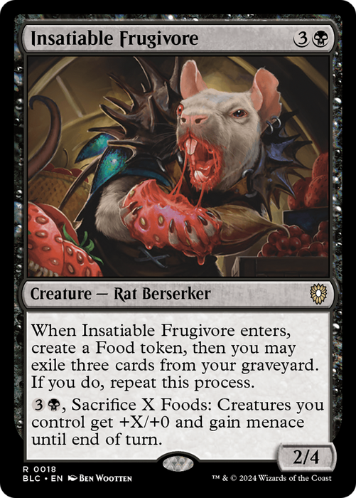 Insatiable Frugivore (BLC-018) - Bloomburrow Commander - for just $0.07! 