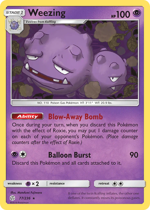 Weezing (77/236) [Sun & Moon: Cosmic Eclipse] - for just $0.15! 