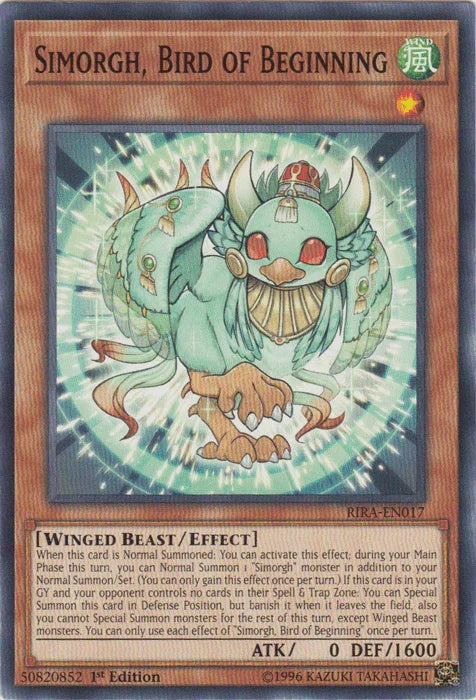 Simorgh, Bird of Beginning [RIRA-EN017] Common - for just $0.10! 