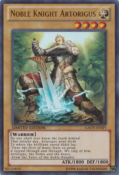 Noble Knight Artorigus (GAOV-ENSP1) [GAOV-ENSP1] Ultra Rare - for just $0.35! 