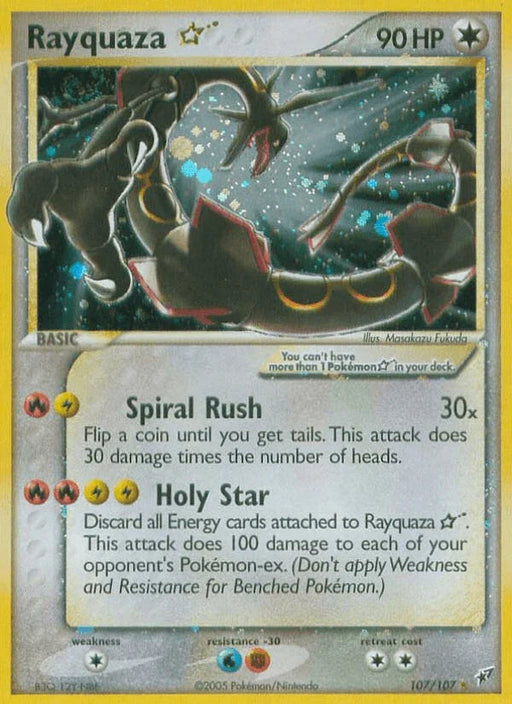 Rayquaza Star (107/107) [EX: Deoxys] - for just $540.40! 
