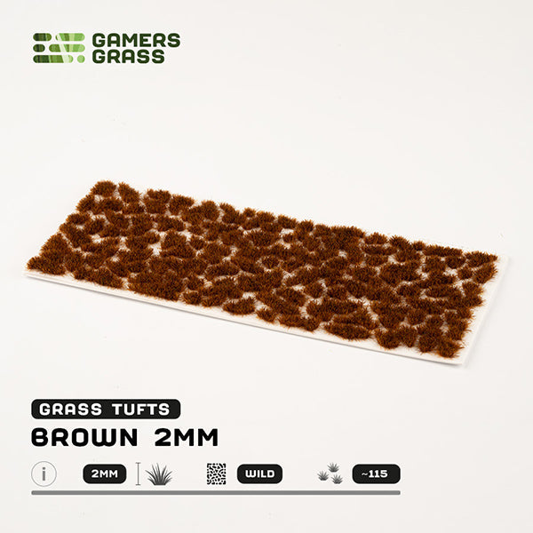 Gamers Grass Tufts: Brown 2mm- Wild - for just $5.95! 