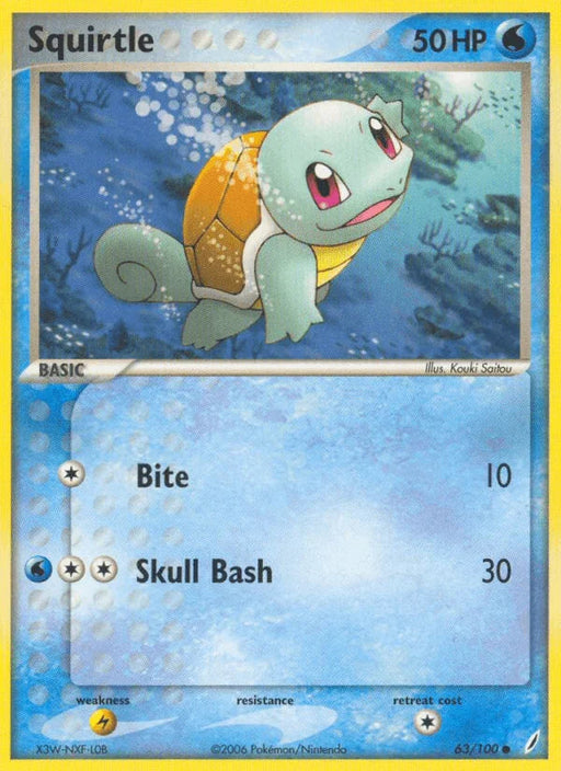 Squirtle (63/100) [EX: Crystal Guardians] - for just $1.60! 