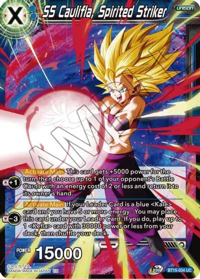 SS Caulifla, Spirited Striker (BT15-034) [Saiyan Showdown] - for just $0.10! 