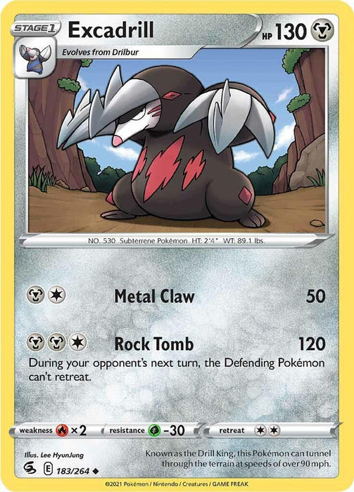 Excadrill (183/264) [Sword & Shield: Fusion Strike] - for just $0.10! 