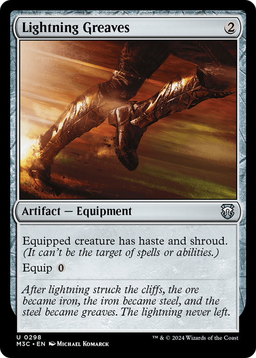 Lightning Greaves (M3C-298) - Modern Horizons 3 Commander - for just $1.28! 